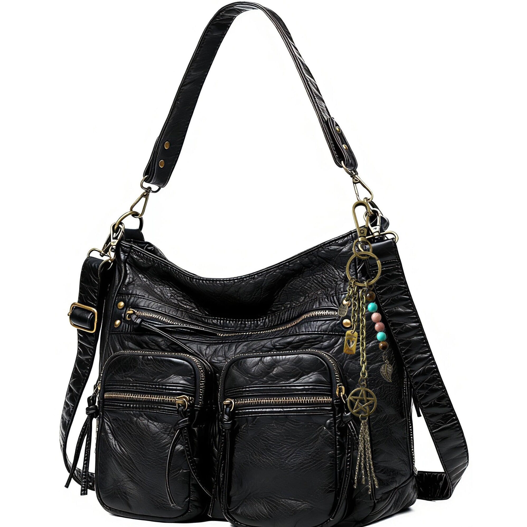 2342 Worldlyda Crossbody Bags Shoulder Handbag Roomy Multiple Pockets Bag